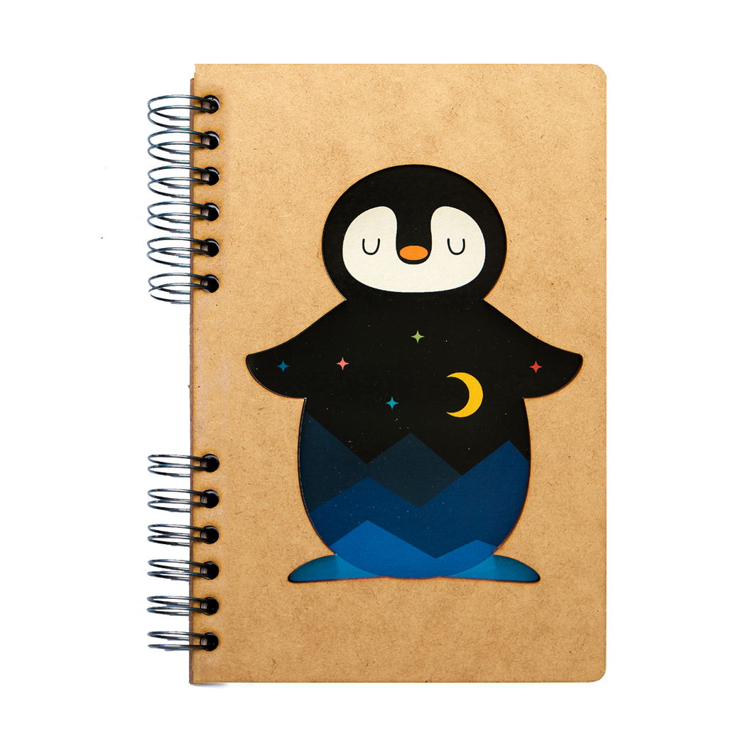 Sustainable journal - Recycled paper - Andy Westface - Penguin - Star Night