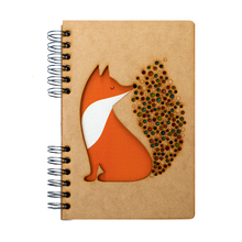 Load image into Gallery viewer, Sustainable journal - Recycled paper - Andy Westface - Fox - Little Fire

