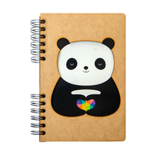 Load image into Gallery viewer, Sustainable journal - Recycled paper - Andy Westface - Panda Love
