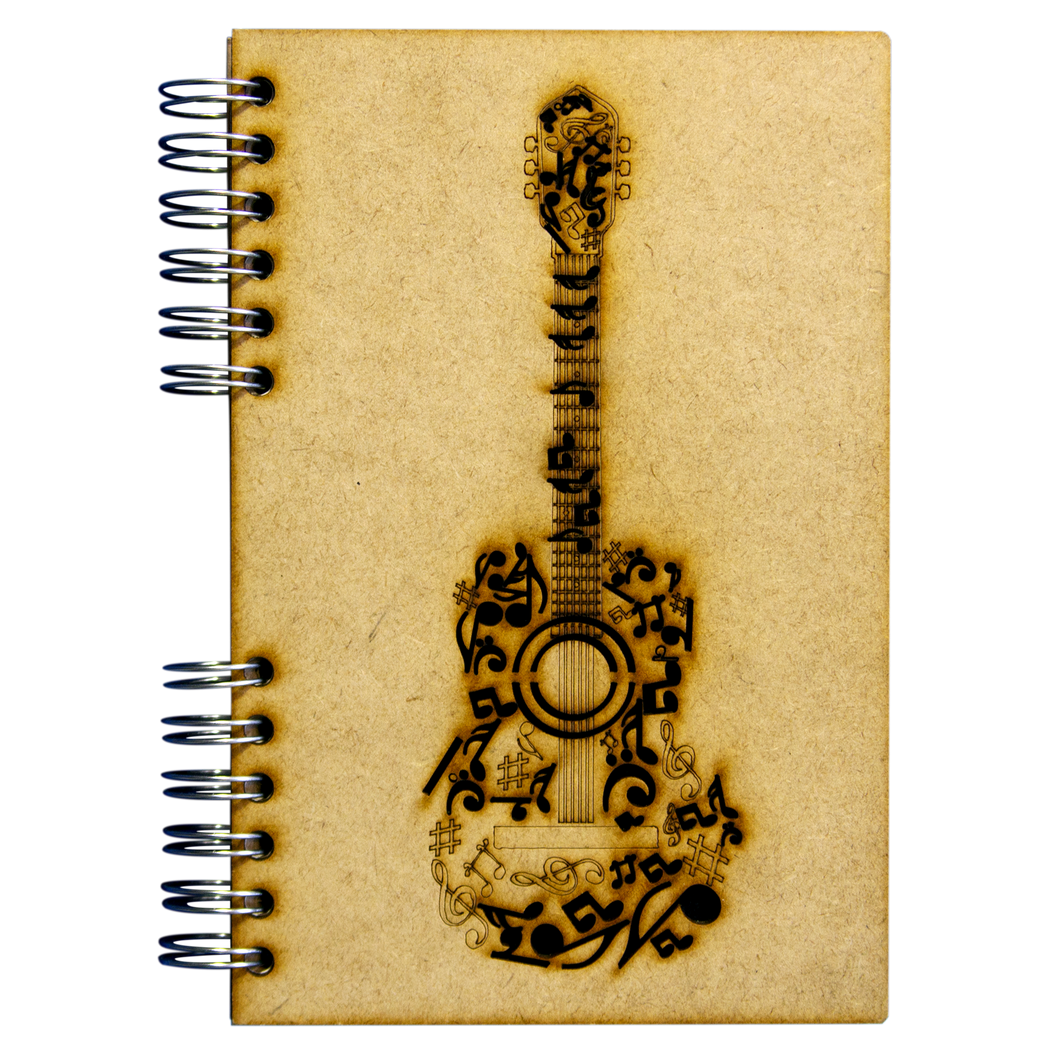 Sustainable 2023-2024 agenda - recycled paper - Black Guitar