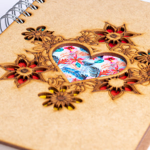 Sustainable journal - Recycled paper - Heart