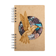 Load image into Gallery viewer, Sustainable journal - Recycled paper - Hummingbird Flower
