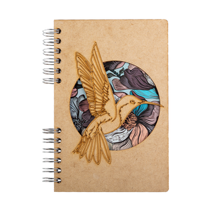 Sustainable journal - Recycled paper - Hummingbird Flower