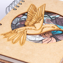 Load image into Gallery viewer, Sustainable journal - Recycled paper - Hummingbird Flower
