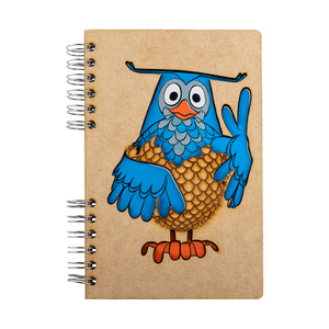 Sustainable journal - Recycled paper -Fable Owl