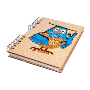 Sustainable journal - Recycled paper -Fable Owl