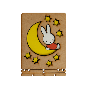 Postcard - Piece of Art - Miffy on the Moon