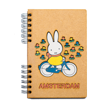 Load image into Gallery viewer, Sustainable journal - Recycled paper - Miffy by bike in Amsterdam
