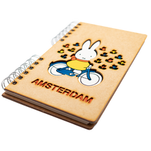 Load image into Gallery viewer, Sustainable journal - Recycled paper - Miffy by bike in Amsterdam
