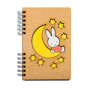 Sustainable journal - Recycled paper - Miffy on the moon