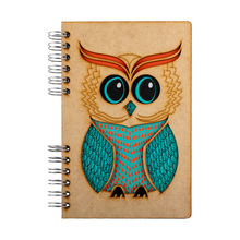 Load image into Gallery viewer, Sustainable journal - Recycled paper - Owl
