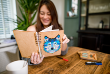 Load image into Gallery viewer, Sustainable journal - Recycled paper - Wolf
