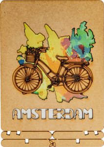 Postcard - Piece of Art - Amsterdam Bike