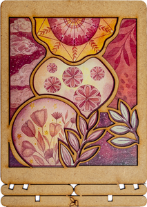 Postcard - Piece of Art - Pink Flowers