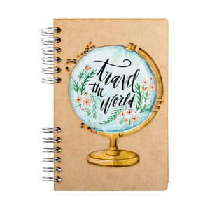 Sustainable journal - Recycled paper - Travel The World