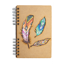 Load image into Gallery viewer, Sustainable journal - Recycled paper - Feathers
