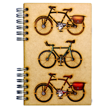 Load image into Gallery viewer, Sustainable journal - Recycled paper - Vintage Bikes
