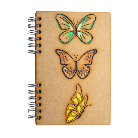 Vlinders – Houten Notitieboek