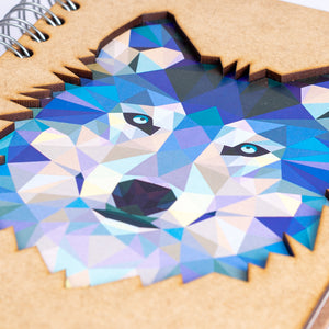 Sustainable journal - Recycled paper - Wolf
