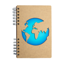 Load image into Gallery viewer, Sustainable travel journal - Recycled paper - World
