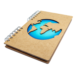 Sustainable travel journal - Recycled paper - World